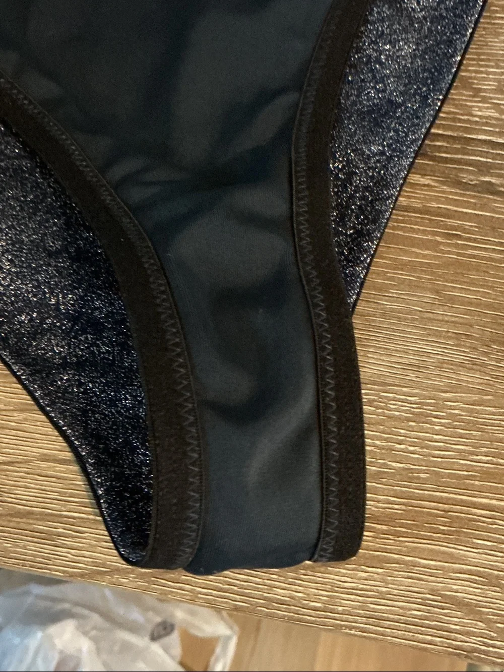 triangl swimwear Mana Sparkle High-Waist Bikini Bottom Sz L NWOT High Leg